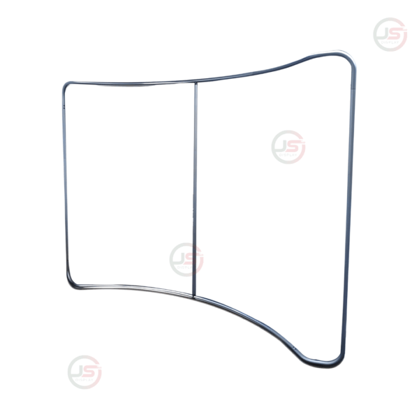 tension fabric stand curved