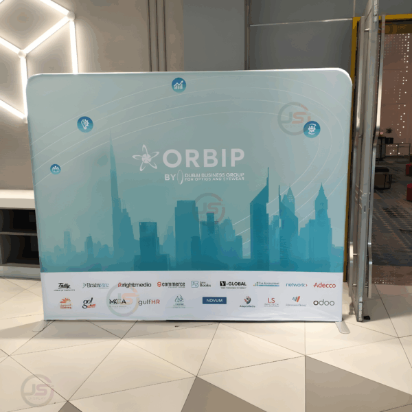 tension fabric stand straight