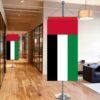 conference hanging flags